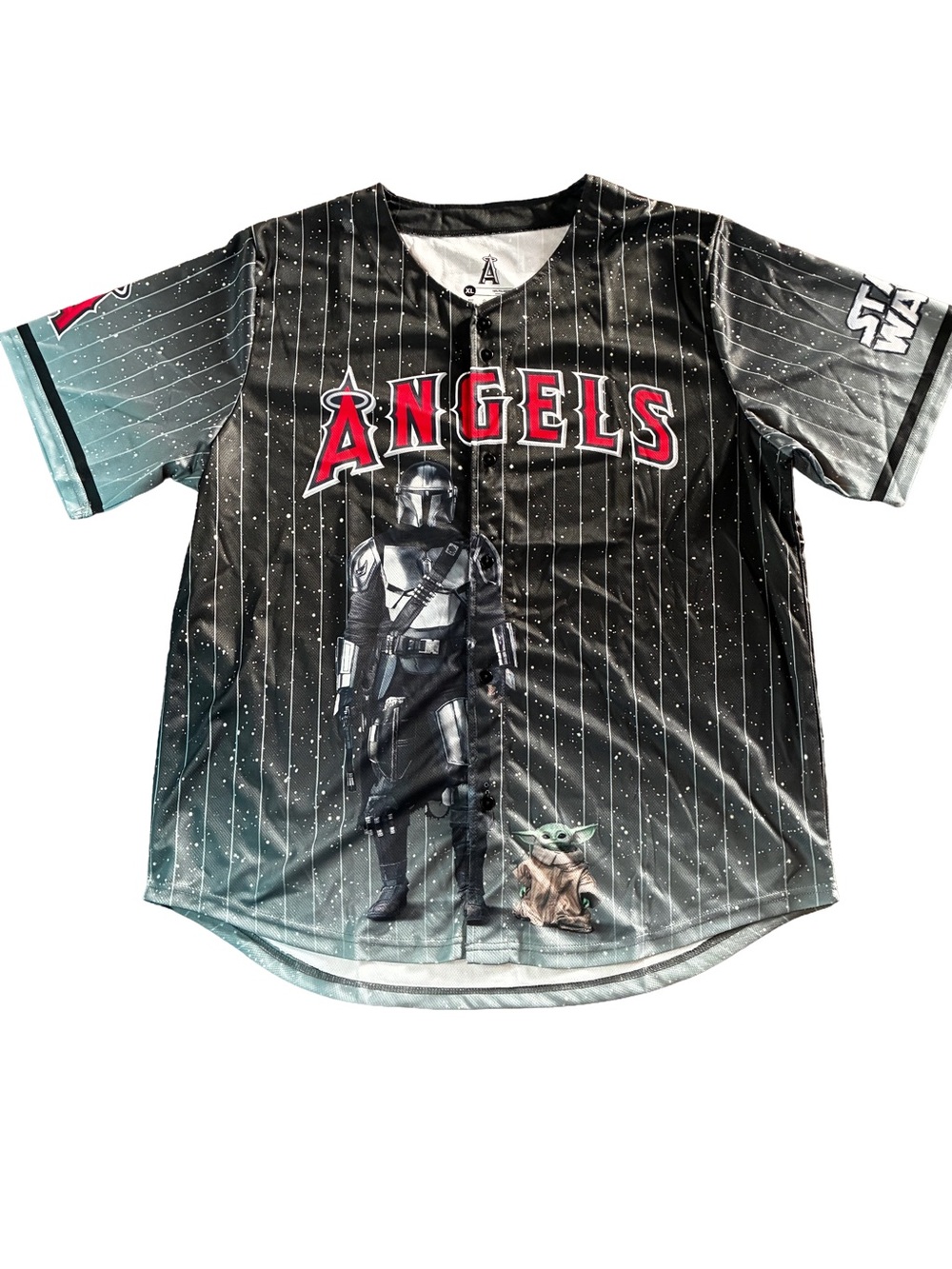 Angels Star Wars Mandalorian Grogu Jersey XL Stadium Giveaway